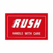3x5"Rush Handle With Care Label rl/500