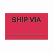 3x5"Ship Via Label rl/500