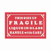 3x5"This Side Up Fragile Liquid In Glass Handle With Care Label rl/500