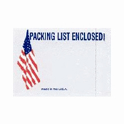 4.5x5.5" American Flag  Packing List Envelope cs/1000