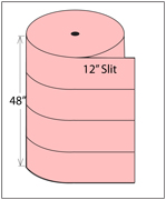 Pink Anti-Static Bubble 3/16"x48"x750' 12"-Slit