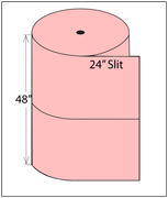 Pink Anti-Static Bubble 1/2"x48"x250' 24"-Slit