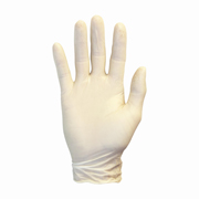 Powder Free White Disposable Latex Gloves 5-mil (S) Box-100