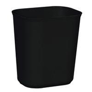 Fire-Resistant Fiberglass Wastebaskets 14-qt. (Black) 1/ea