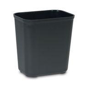 Fire-Resistant Fiberglass Wastebaskets 28-qt. (Black) 1/ea