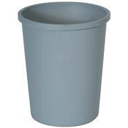 Untouchablel® Round Waste Containers 44-3/8 qt. (Gray) 1/ea