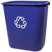 Deskside Paper Recycling Containers (28-1/8 qt. (Blue) 1/ea