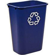 Deskside Paper Recycling Containers 41-1/4 qt. (Blue) 1/ea