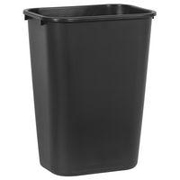 Deskside Plastic Wastebaskets 41-1/4 qt. (Black) 1/ea