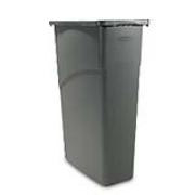 Slim Jiml®  Rectangular Waste Containers 23-gal. (Black) 1/ea