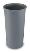 Untouchablel® Round Waste Containers 22-gal. (Gray) 1/ea