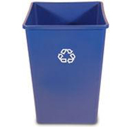 Untouchablel® Square Recycling Containers 35-gal. (Blue) 1/ea