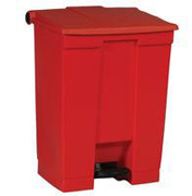 Fire-Safe Plastic Step-On Receptacle 18-gal. Red 1/ea