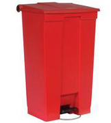 Fire-Safe Mobil Plastic Step-On Receptacle 23-gal. Red 1/ea