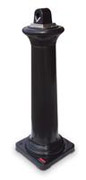 GroundsKeeper® Outdoor Tuscan Cigarette Receptacle (Black) 1/ea