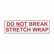 2-mil Printed Box Tape (Do Not Break Stretch Wrap) 2"x1000-yds. cs/6